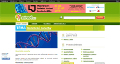 Desktop Screenshot of geneticke-poruchy.zdrave.cz