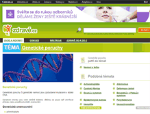 Tablet Screenshot of geneticke-poruchy.zdrave.cz