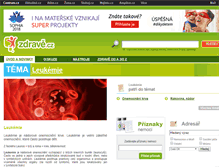 Tablet Screenshot of leukemie.zdrave.cz