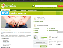 Tablet Screenshot of nadvaha-a-obezita.zdrave.cz