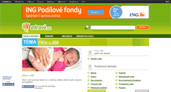 Desktop Screenshot of pece-o-dite.zdrave.cz