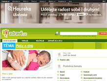 Tablet Screenshot of pece-o-dite.zdrave.cz