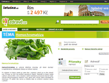 Tablet Screenshot of hemochromatoza.zdrave.cz