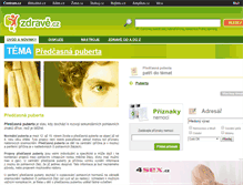 Tablet Screenshot of predcasna-puberta.zdrave.cz