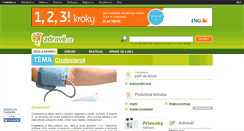 Desktop Screenshot of cholesterol.zdrave.cz