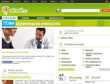 Tablet Screenshot of gynekologicka-onemocneni.zdrave.cz