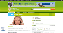 Desktop Screenshot of bolest-hlavy.zdrave.cz