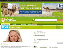 Tablet Screenshot of bolest-hlavy.zdrave.cz