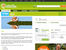 Tablet Screenshot of joga.zdrave.cz