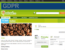 Tablet Screenshot of kofein.zdrave.cz