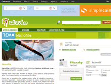 Tablet Screenshot of hemofilie.zdrave.cz