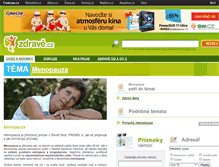 Tablet Screenshot of menopauza.zdrave.cz