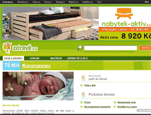 Tablet Screenshot of novorozenec.zdrave.cz
