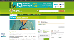 Desktop Screenshot of hypochondrie.zdrave.cz