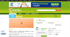 Desktop Screenshot of melanom.zdrave.cz
