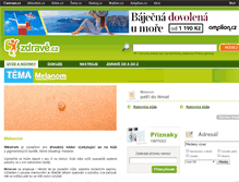 Tablet Screenshot of melanom.zdrave.cz