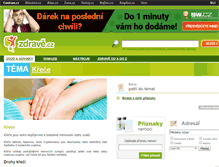 Tablet Screenshot of krece.zdrave.cz