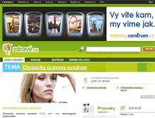 Tablet Screenshot of chronicky-unavovy-syndrom.zdrave.cz