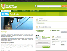 Tablet Screenshot of cytologie.zdrave.cz