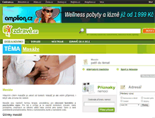 Tablet Screenshot of masaze.zdrave.cz