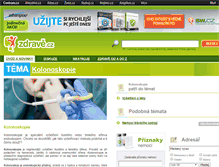 Tablet Screenshot of kolonoskopie.zdrave.cz