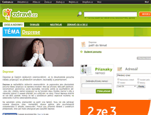 Tablet Screenshot of deprese.zdrave.cz