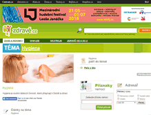 Tablet Screenshot of hygiena.zdrave.cz