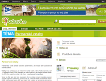 Tablet Screenshot of partnerske-vztahy.zdrave.cz