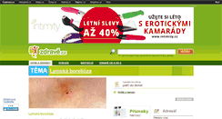 Desktop Screenshot of lymska-borelioza.zdrave.cz
