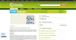 Desktop Screenshot of antibiotika.zdrave.cz